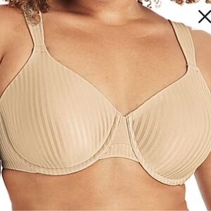 Playtex Secrets Perfectly Smooth Wireless Full Coverage Bra 42D Beige 4707